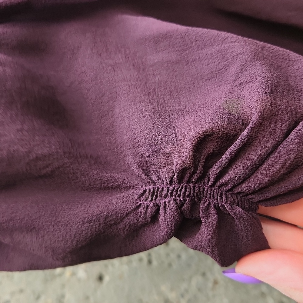 Babaton Silk Purple Blouse - Picture 5 of 13